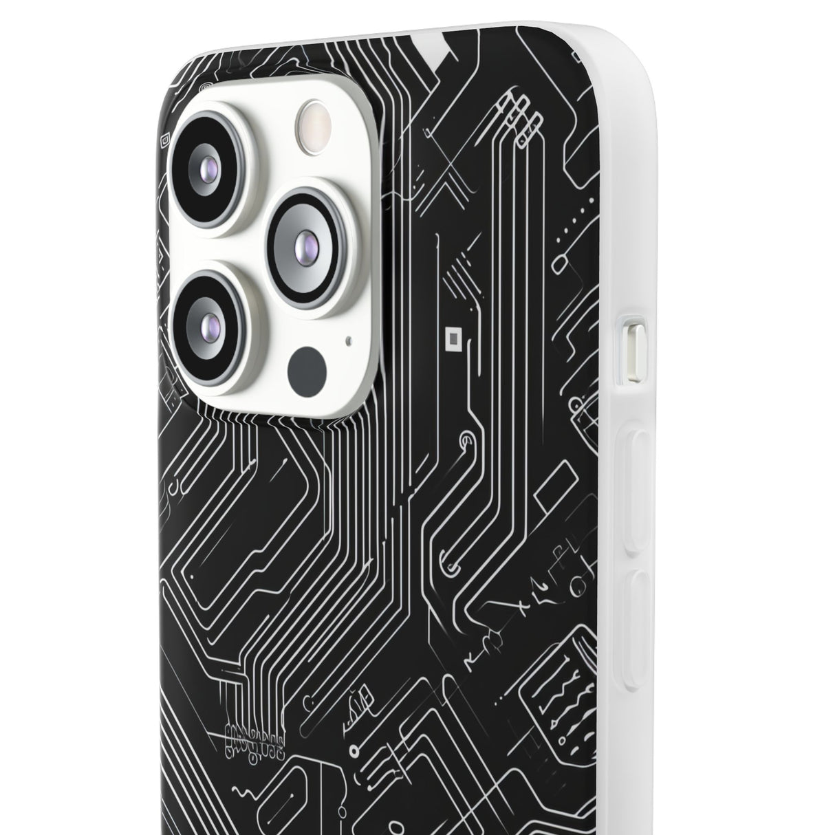 Cyber Circuitry Art | Flexible Phone Case for iPhone