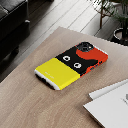 Peekaboo Cat Crimson iPhone 14 Plus Case - Tough