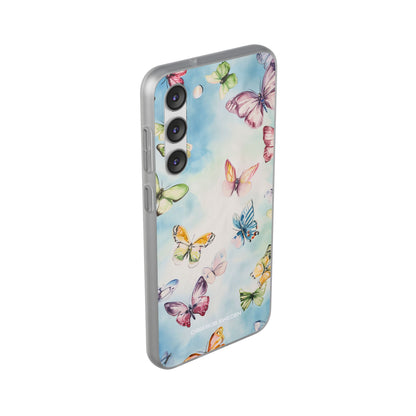 Watercolor Butterfly Bliss - Flexi Samsung S23 Phone Case