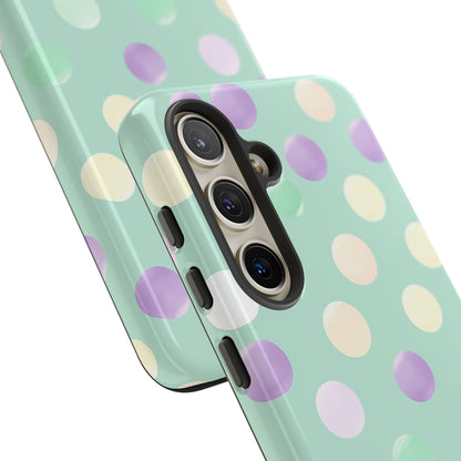 Pastel Polka Dots - Tough Samsung S24 Phone Case