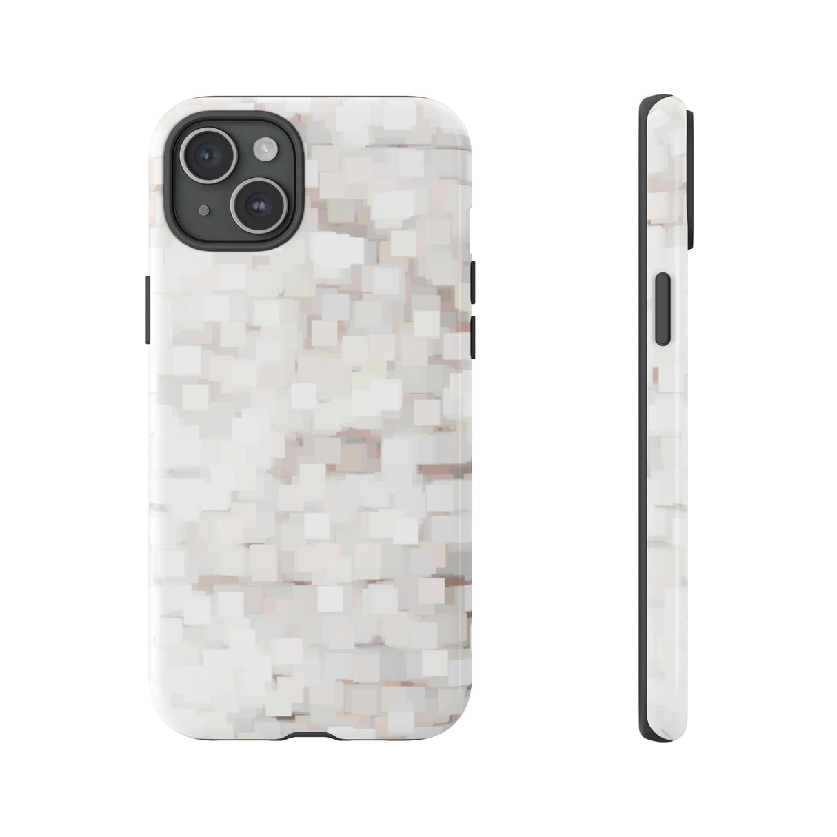 White Abstract Background - Protective Phone Case