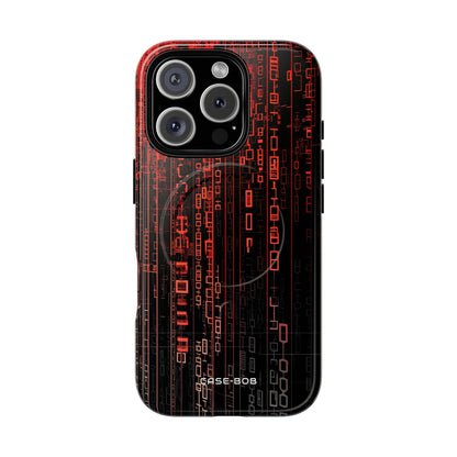 Crimson Glyphs iPhone 16 Pro Case - Tough+