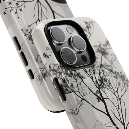 Monochrome Drip Tree iPhone 16 - Tough+