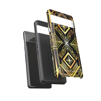 Golden Geometric Opulence Google Pixel 7 - Tough Phone Case