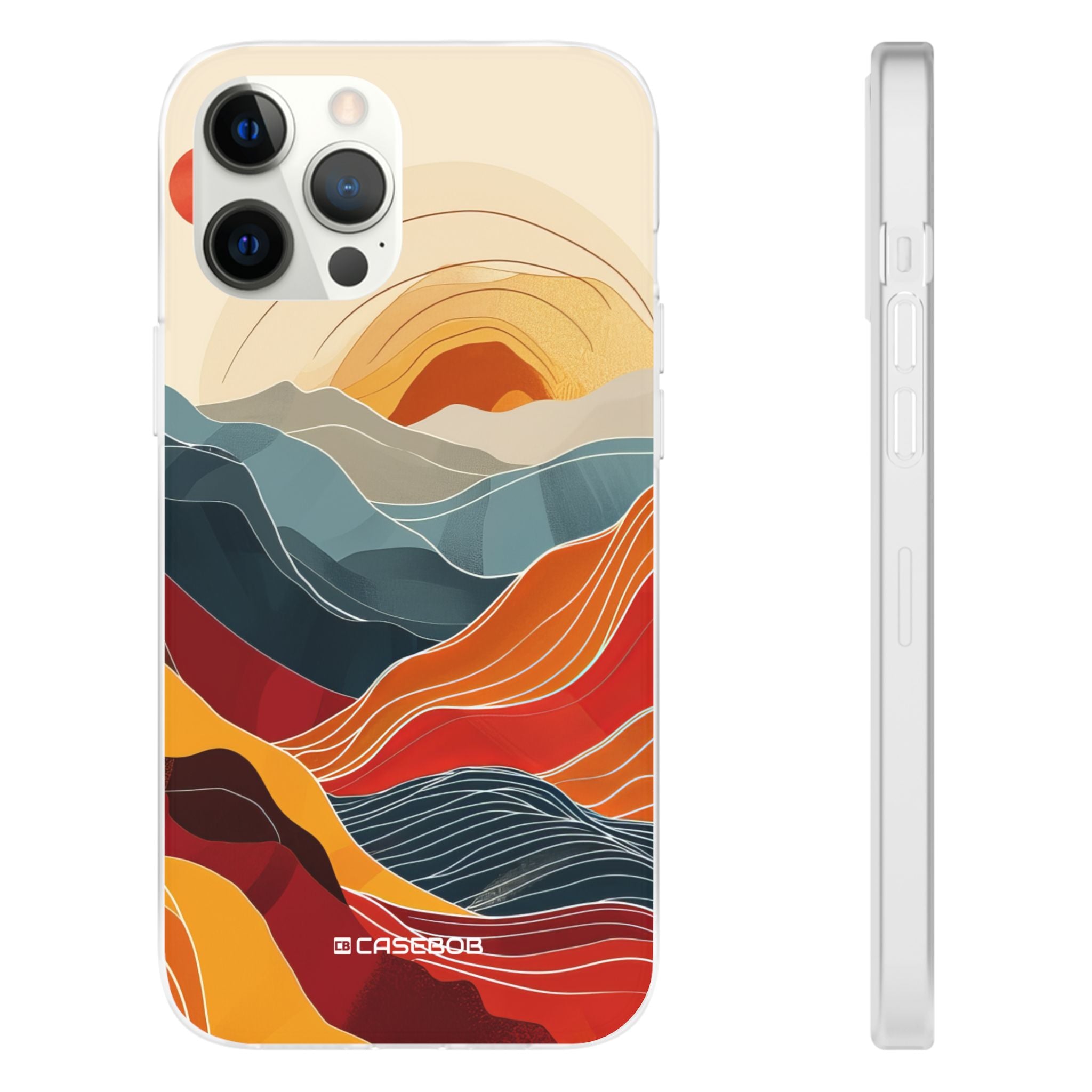 Sunset Waves | Flexible Phone Case for iPhone