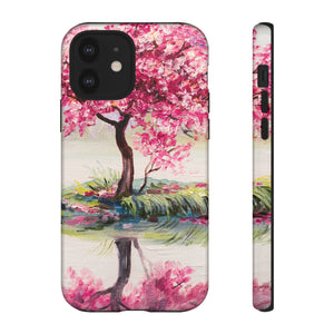 Oil painting - Oriental Cherry Tree - Protective Phone Case