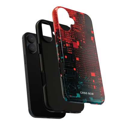 Crimson Circuit iPhone 16 Plus Case - Tough