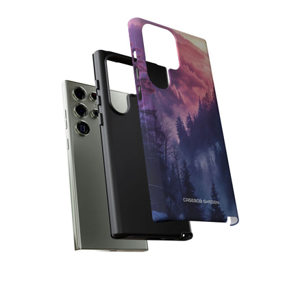 Misty Forest Serenity - Tough Samsung S23 Phone Case