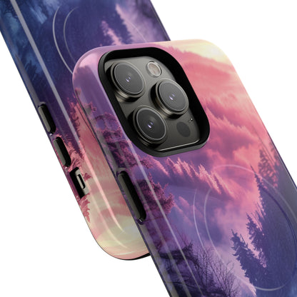 Misty Forest Serenity - Tough + MagSafe® iPhone 14 Phone Case