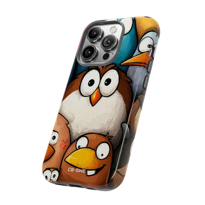 Whimsical Birds Gather - iPhone Case