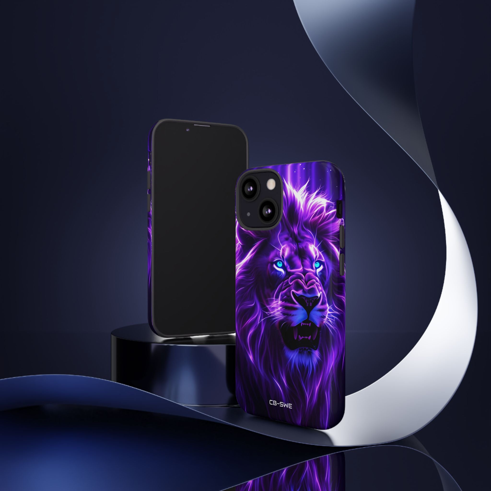 Neon Lion Majesty - iPhone Case