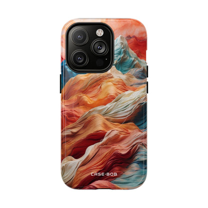 Fabric Peaks Cream iPhone 14 Pro Case - Tough+