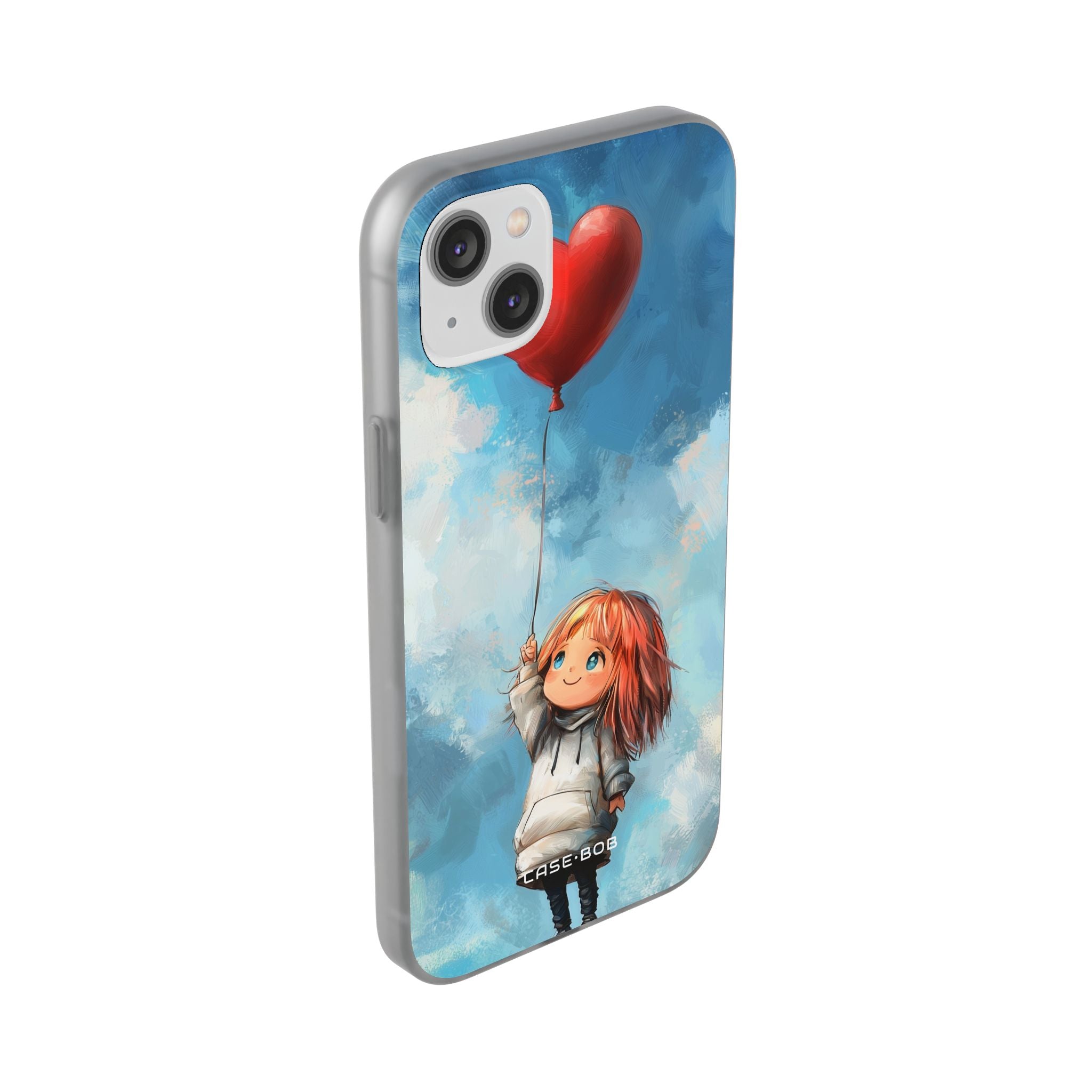 Heart Balloon Whimsy iPhone 14 Plus Case - Soft