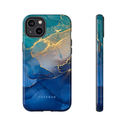 Blue Alcohol Ink - Protective Phone Case