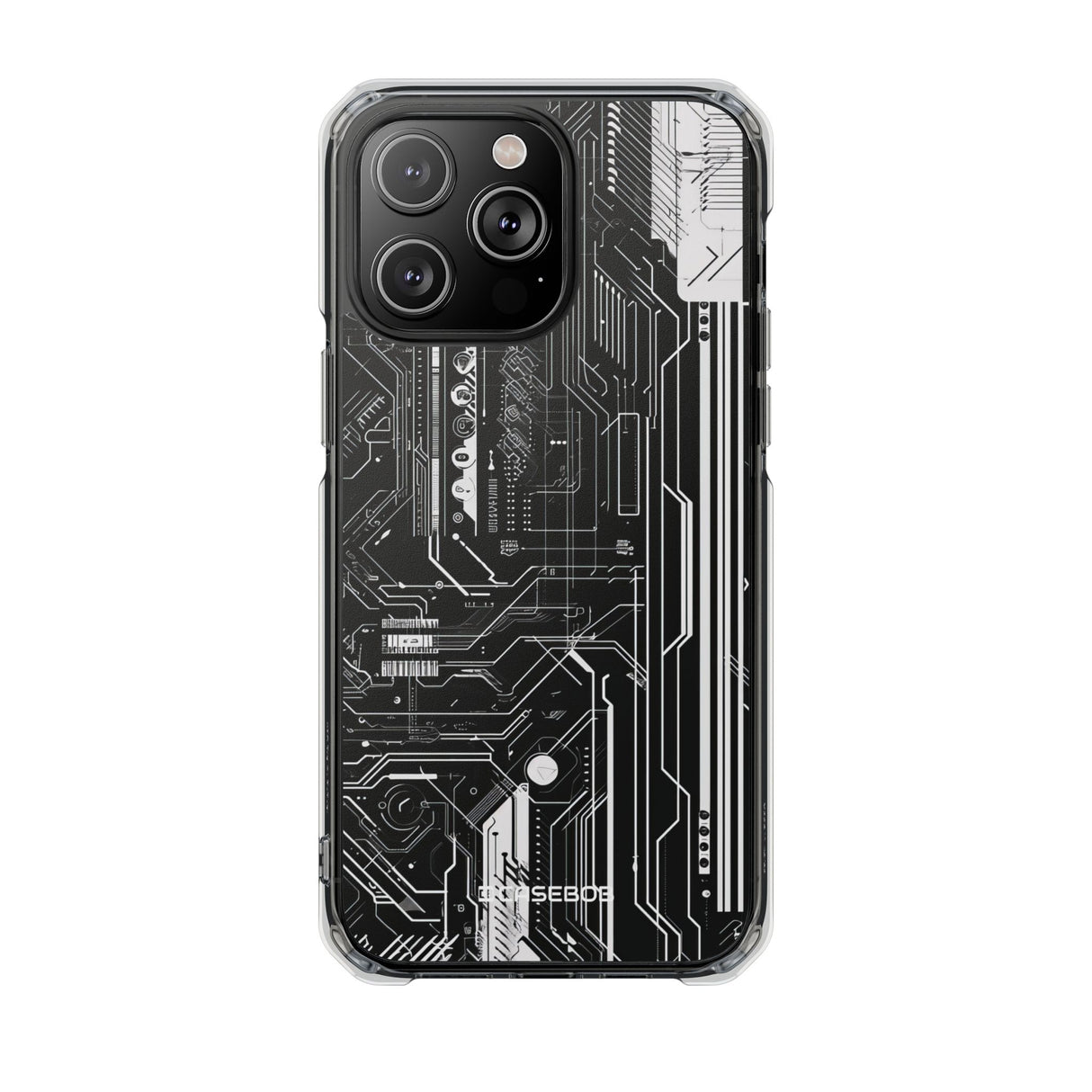 Circuitry Aesthetics - Handyhülle für iPhone (Clear Impact - Magnetisch) 