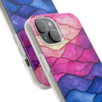 Wavy Vein Gradient iPhone 15 Plus Case - Soft