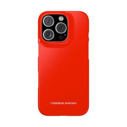 Scarlet Red - Slim iPhone 16 Phone Case