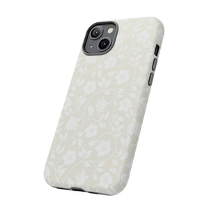 Light Color Floral iPhone case (Protective) - Protective Phone Case