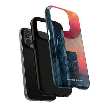 Abstract Geometric Skyline - Tough + MagSafe® iPhone 15 Phone Case