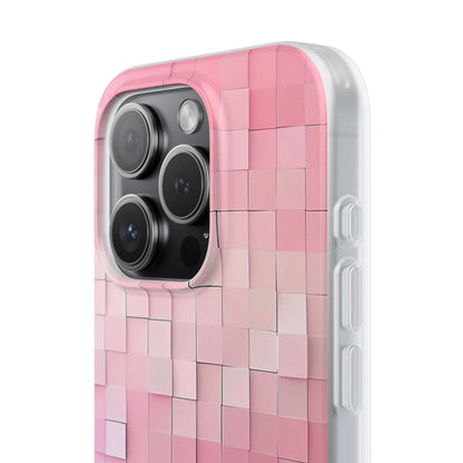 Gradient Pink Mosaic iPhone 15 - Flexi Phone Case