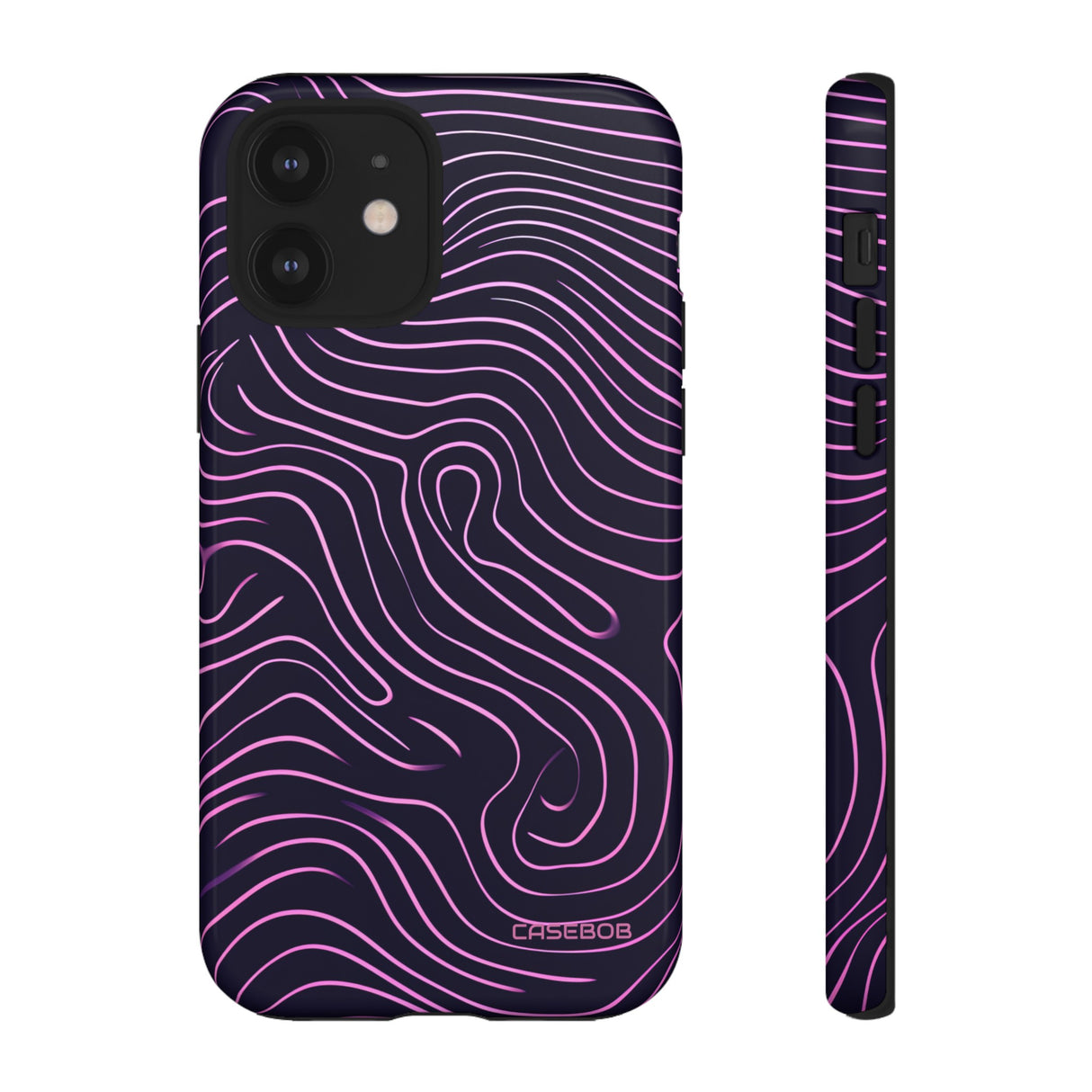 Purple Line Minimalism - Protective Phone Case