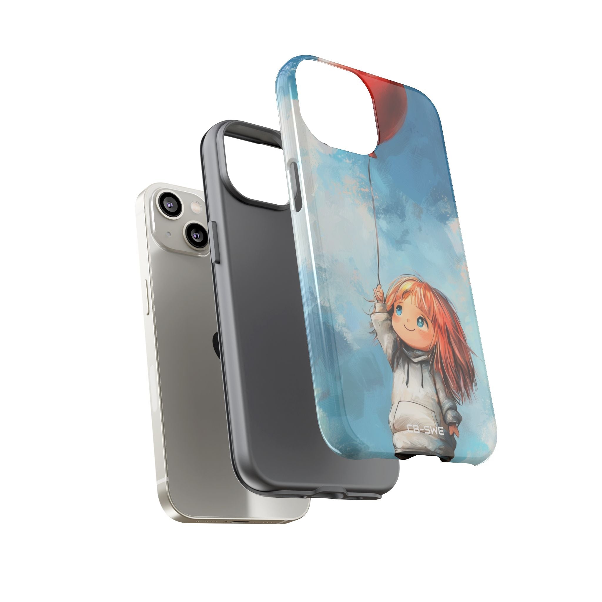 Joyful Girl Reaches - iPhone Case