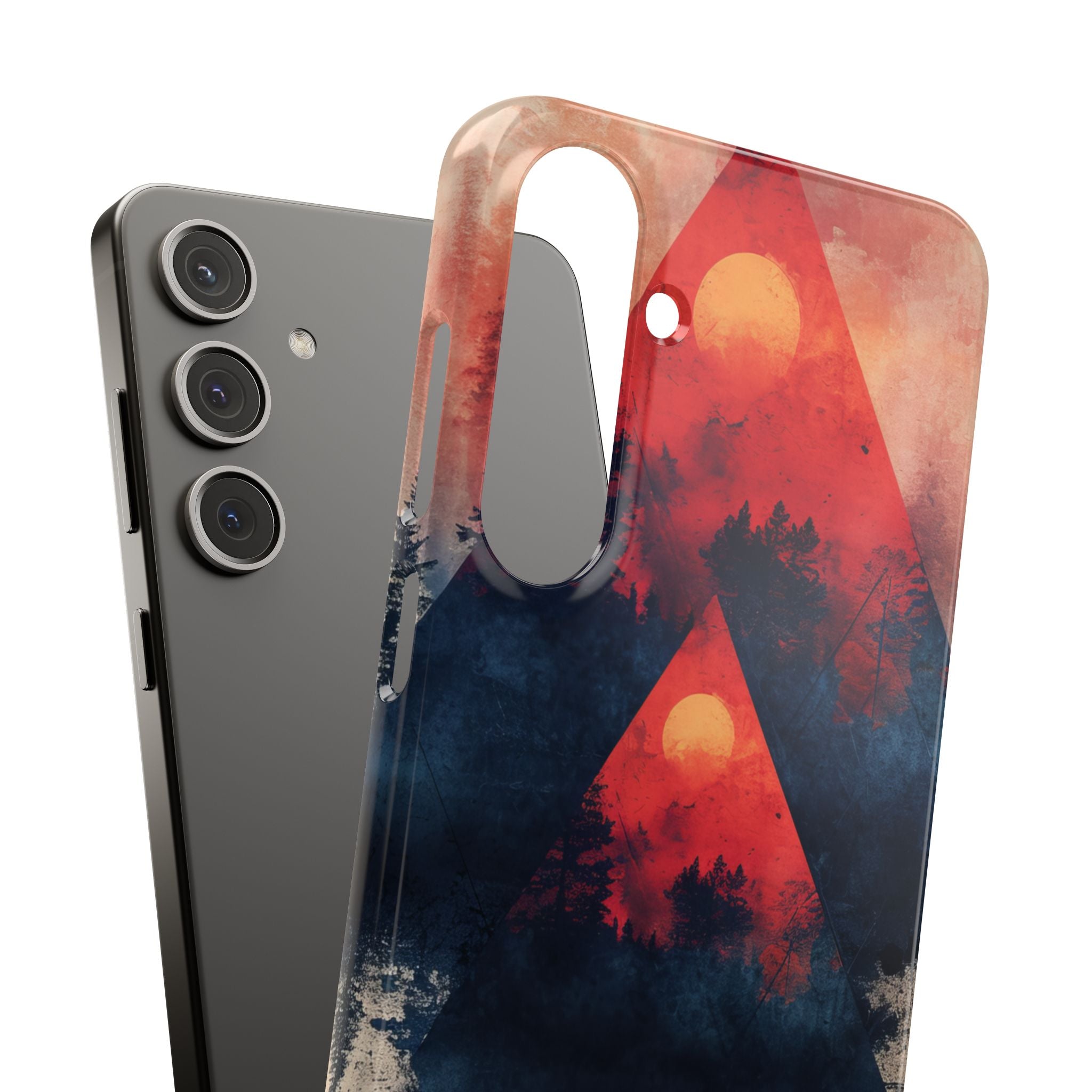 Red Sky Serenity - Slim Samsung S24 Phone Case