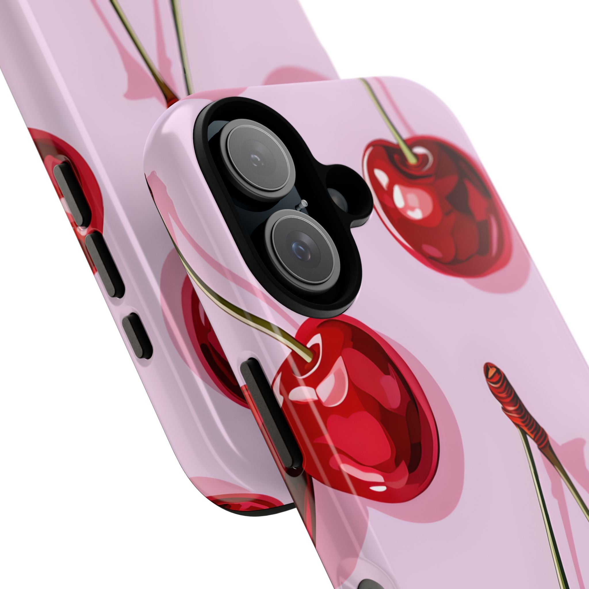 Glossy Cherry Burst iPhone 16 Pro Case - Tough
