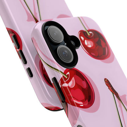 Glossy Cherry Burst iPhone 16 Pro Case - Tough