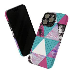 Grunge Triangles - Protective Phone Case