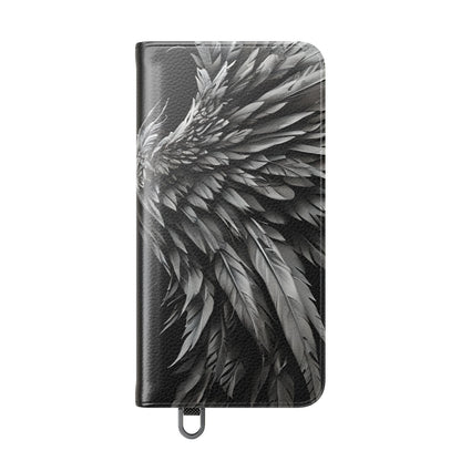 Crimson Silver Wings - Samsung S25 Case - Wallet