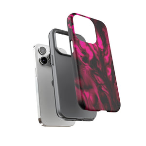 Bright Pink Ink Art iPhone Case (Protective) Phone Case