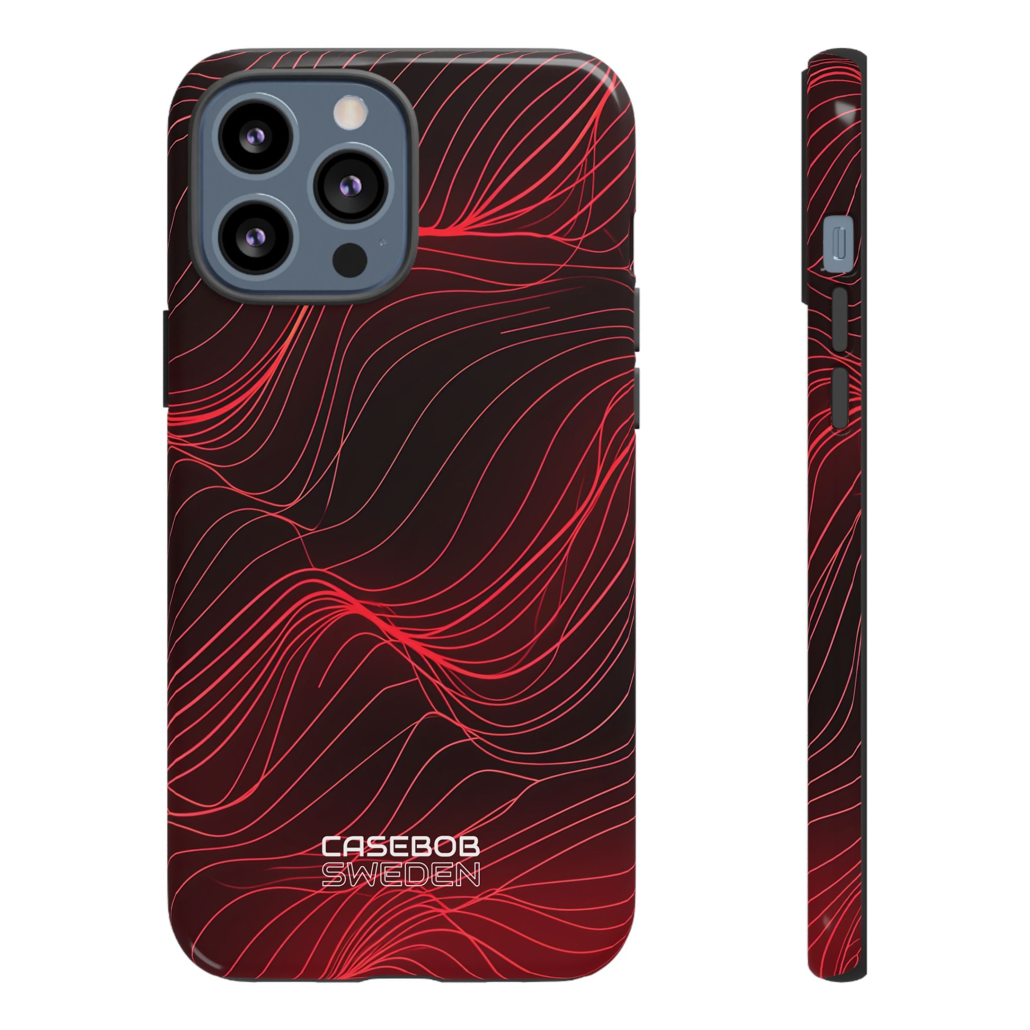 Crimson Waveform Flow iPhone 13 - Tough