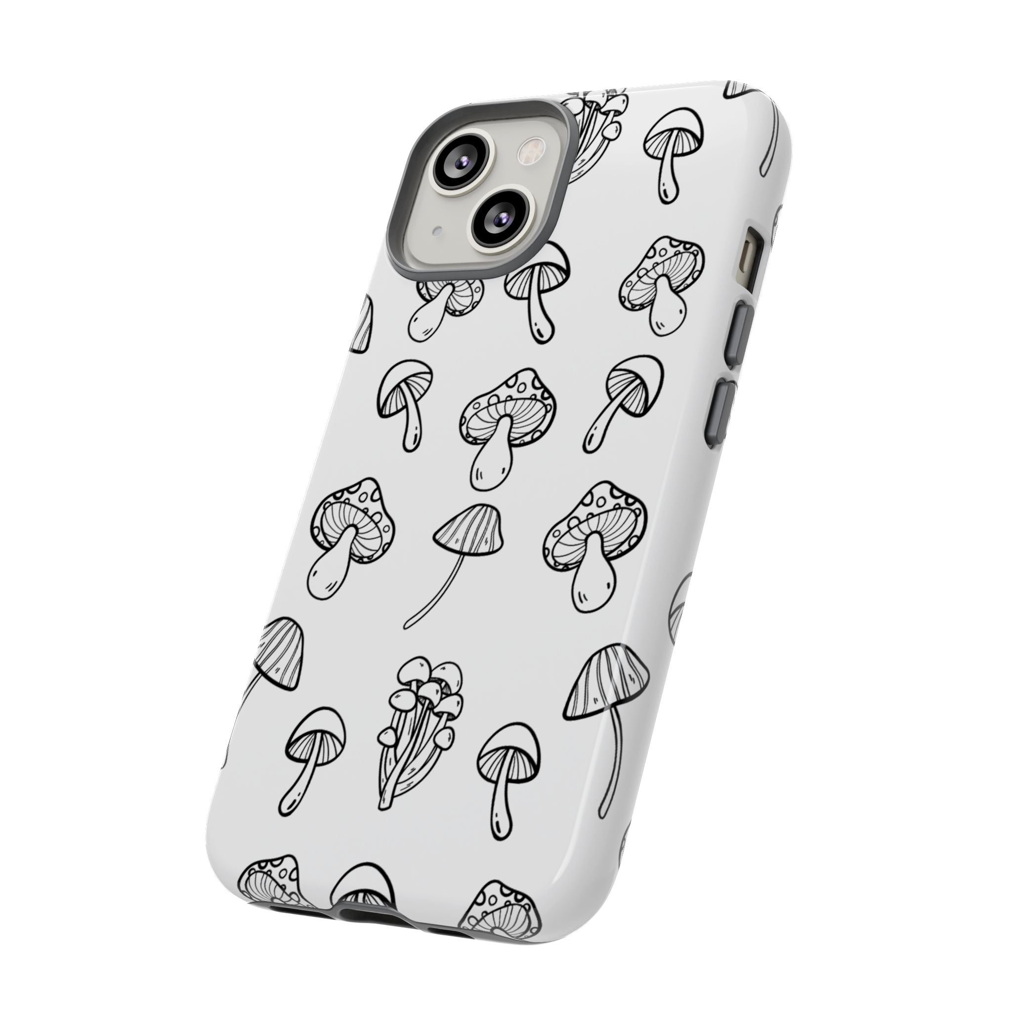 Mushroom Line Play - iPhone Case