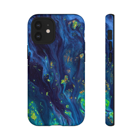 Green Opal Ink Art iPhone Case (Protective) iPhone 12 Mini Matte Phone Case