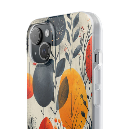 Vibrant Leaf Harmony iPhone 15 - Flexi Phone Case