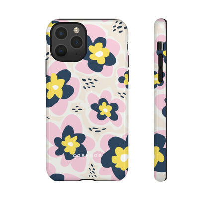 Pink Happy Flower - Protective Phone Case