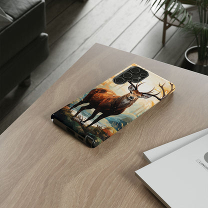 Glowing Stag Samsung S22 Ultra Case - Tough