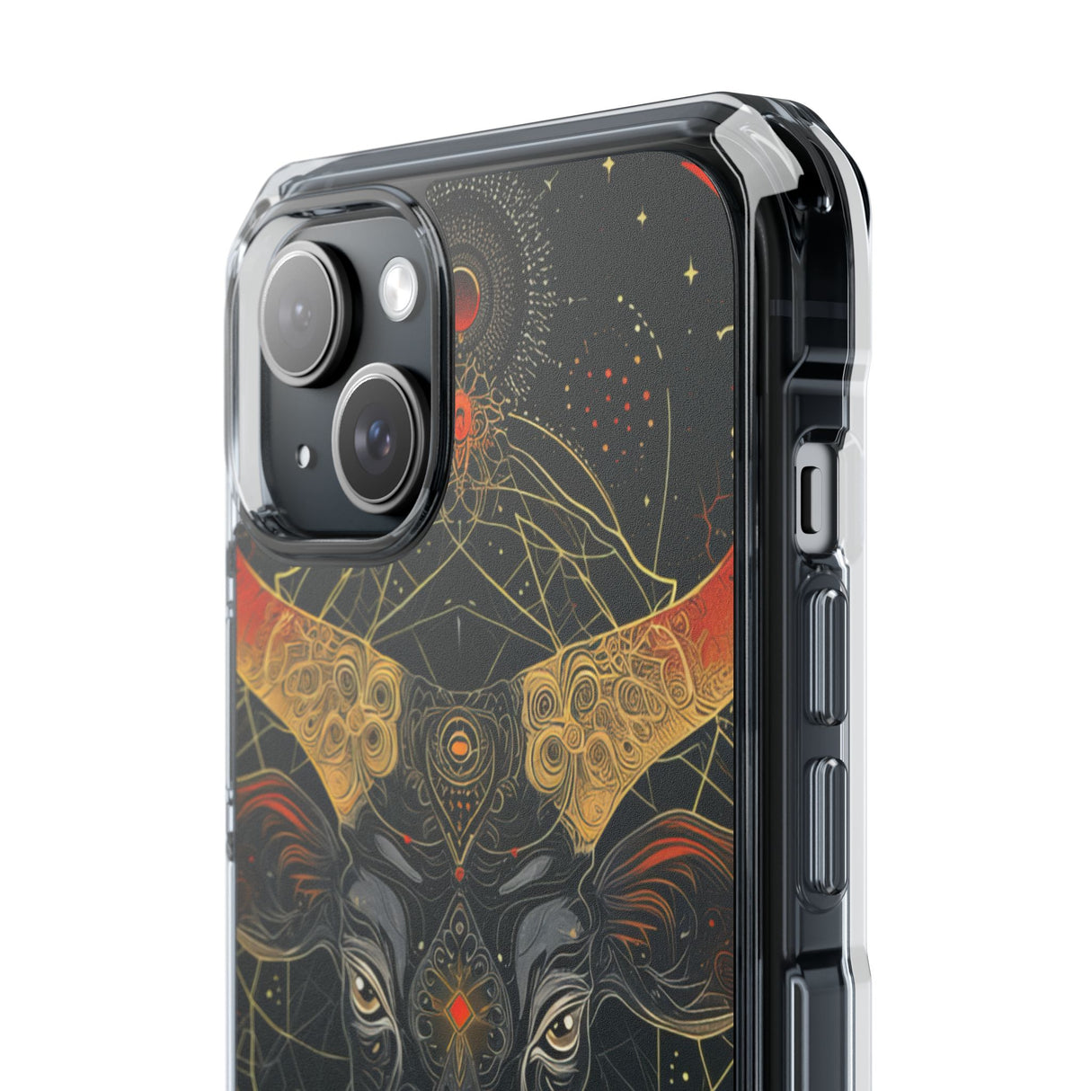 Celestial Taurus Mystique - Phone Case for iPhone (Clear Impact - Magnetic)