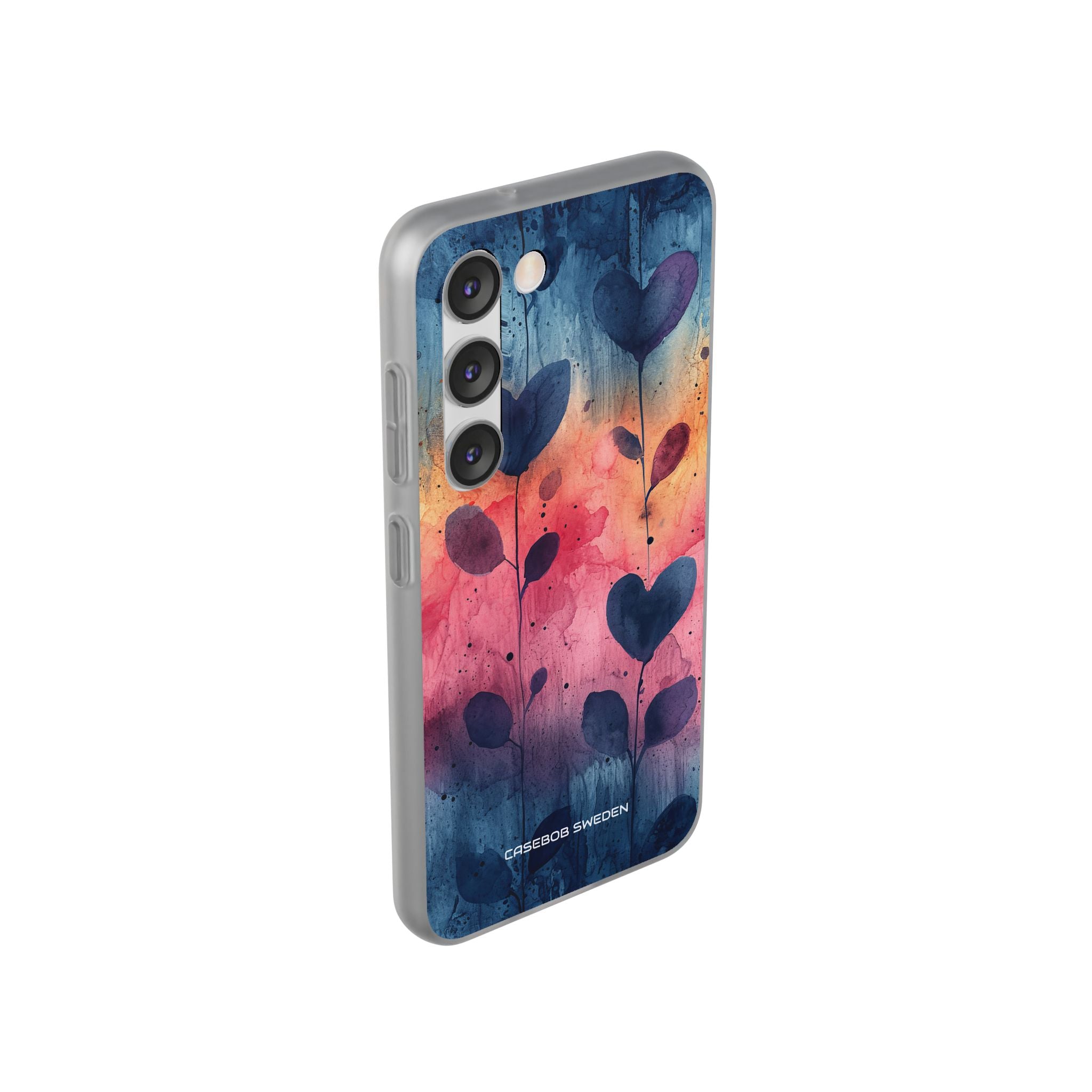 Watercolor Heart Art - Flexi Samsung S23 Phone Case