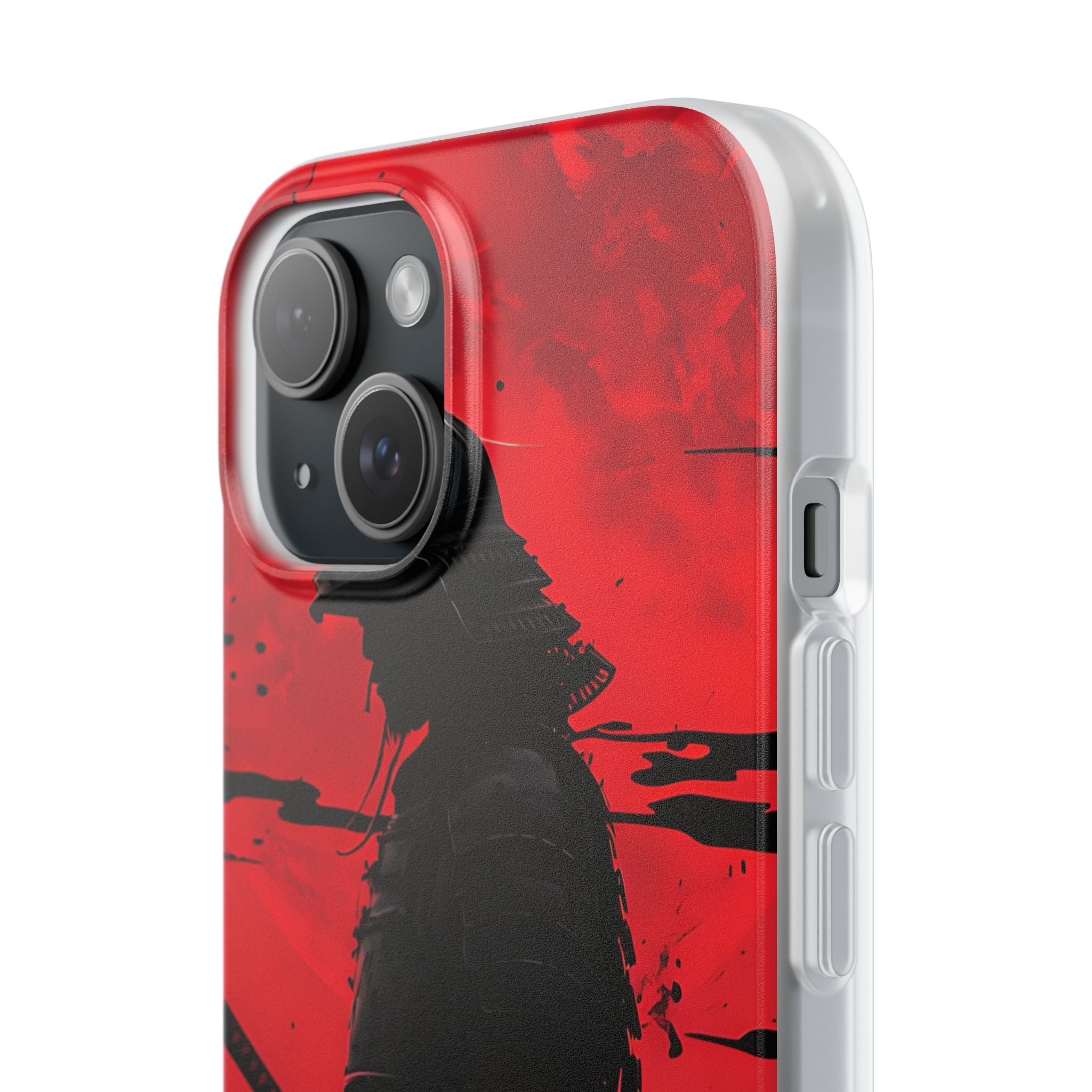 Crimson Samurai iPhone 15 Case - Soft