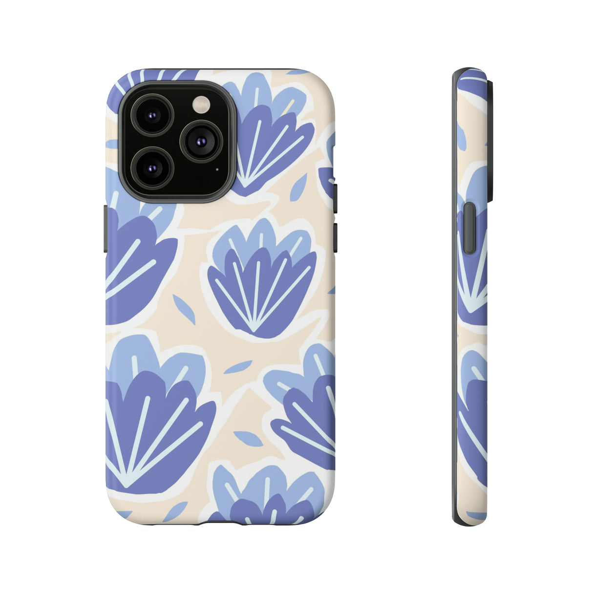 Light Blue Happy Flower - Protective Phone Case