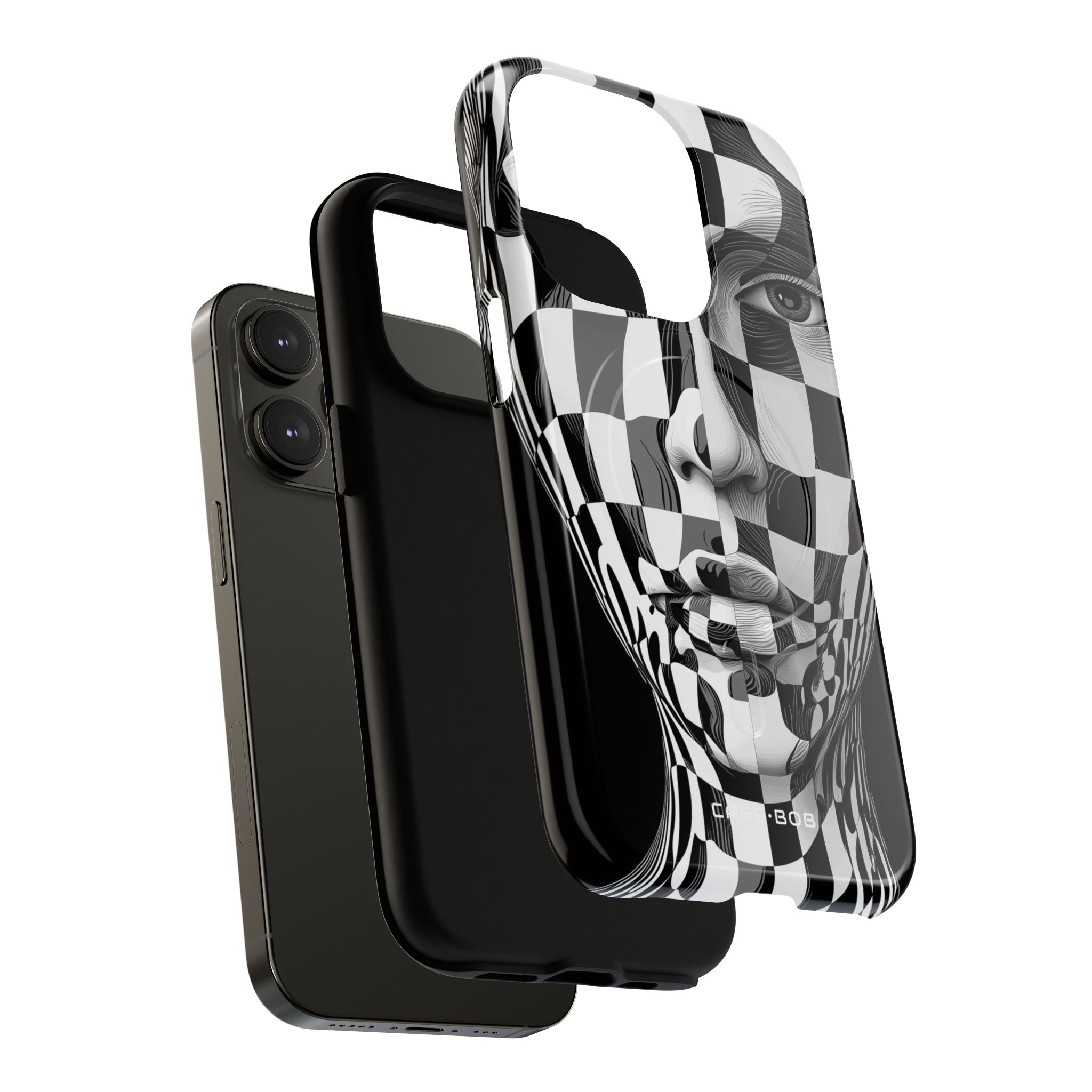 Checkered Face iPhone 14 Pro Case - Tough+