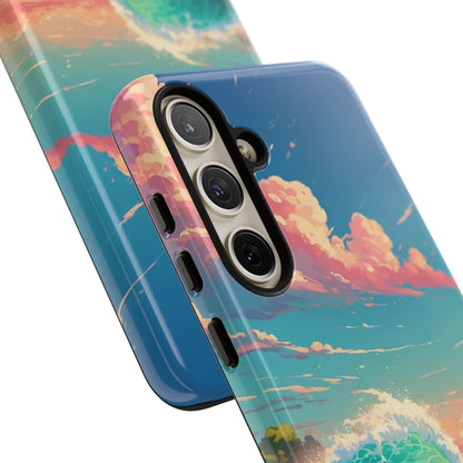 Turquoise Curl Samsung S24 Plus Case - Tough