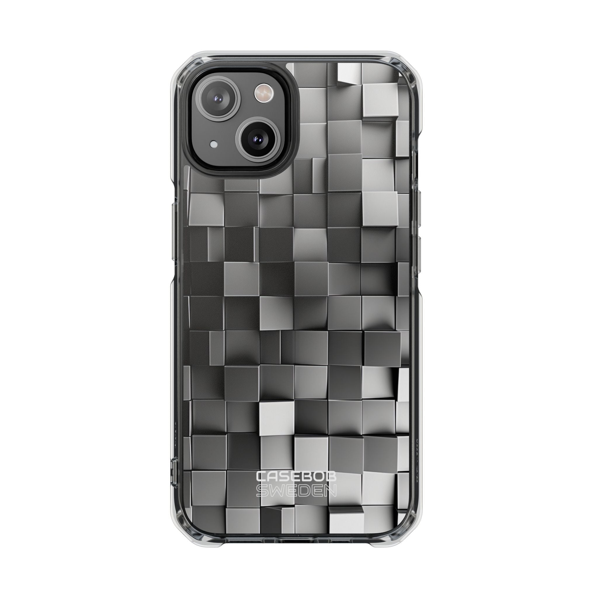 Monochrome Cube Depth iPhone 14 - Impact Clear+