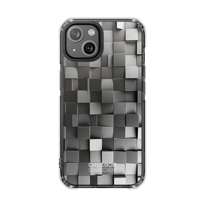 Monochrome Cube Depth iPhone 14 - Impact Clear+