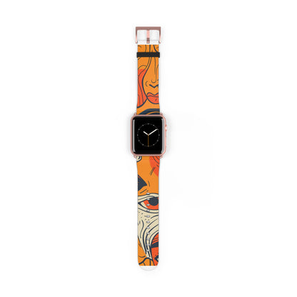 Overlapping Faces - Watch Band