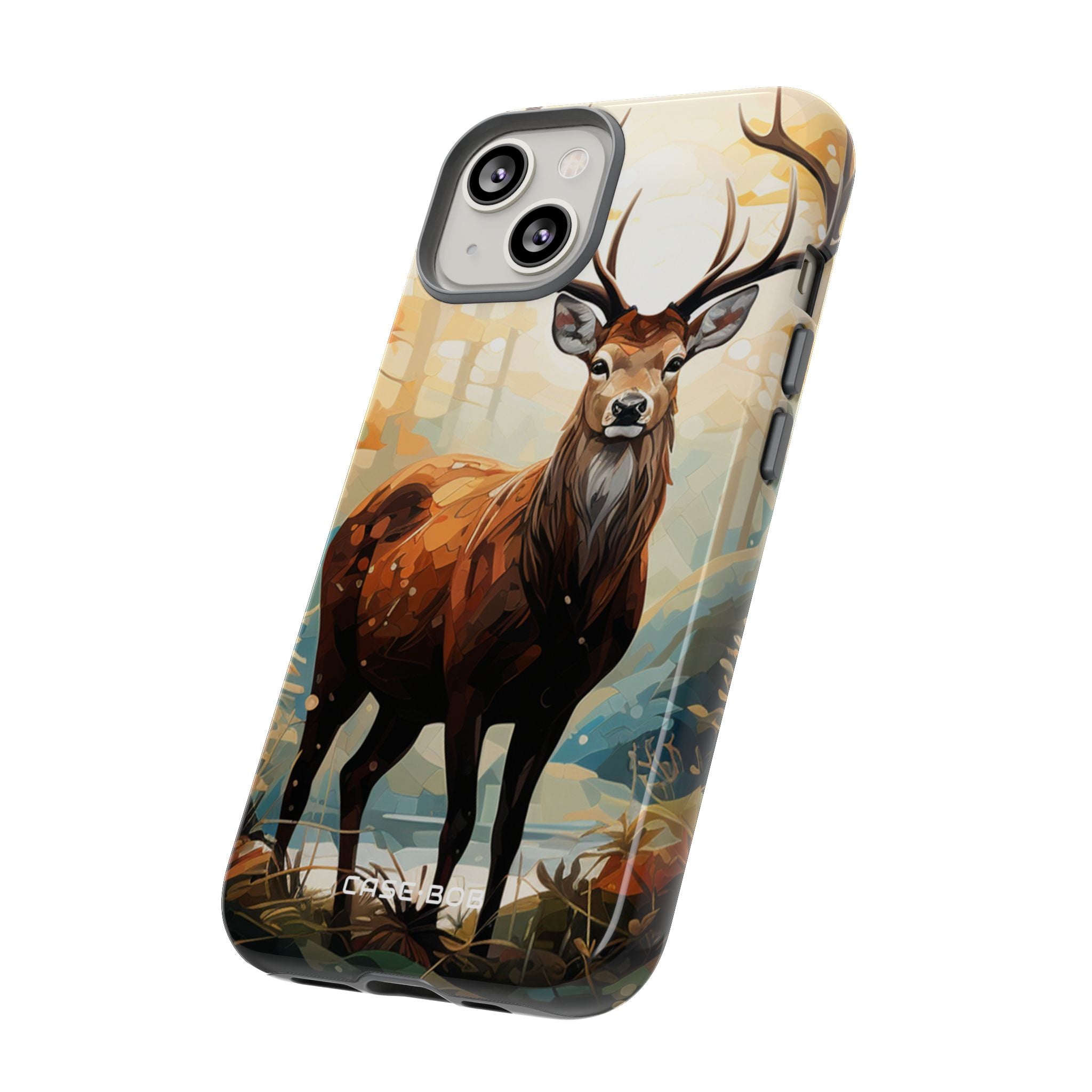 Glowing Stag iPhone 14 Case - Tough