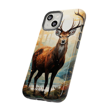 Glowing Stag iPhone 14 Case - Tough