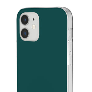 Deep Jungle Green | Handyhülle für iPhone (Flexible Hülle) 